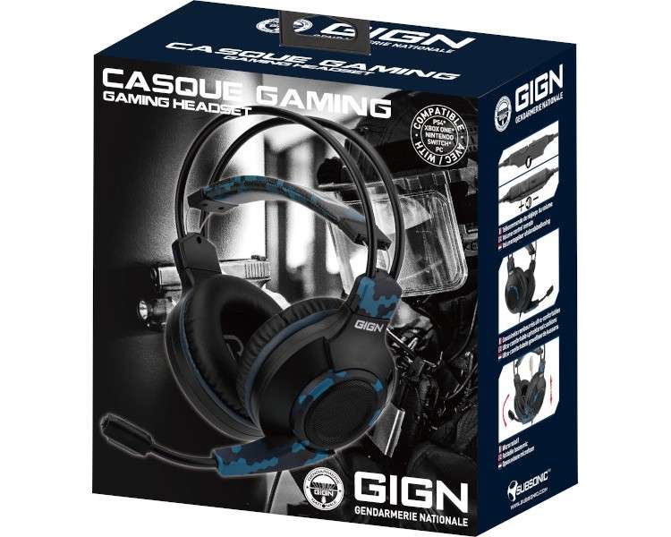 SUBSONIC GIGN GAMING HEADSET MILITAR (PS4/XBOXONE/SWITCH/PC)