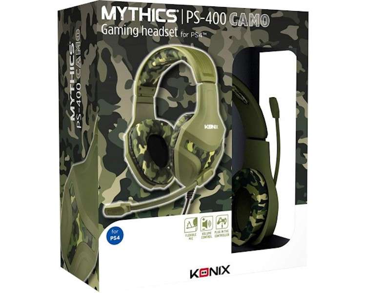 KONIX MYTHICS GAMING HEADSET PS-400 CAMOUFLAGE