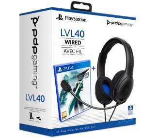 PDP LVL 40 WIRED STEREO GAMING HEADSET BLACK (NEGRO) + FF VII (PS5)