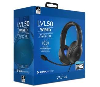 PDP WIRED HEADSET  LVL 50  (GRIS)