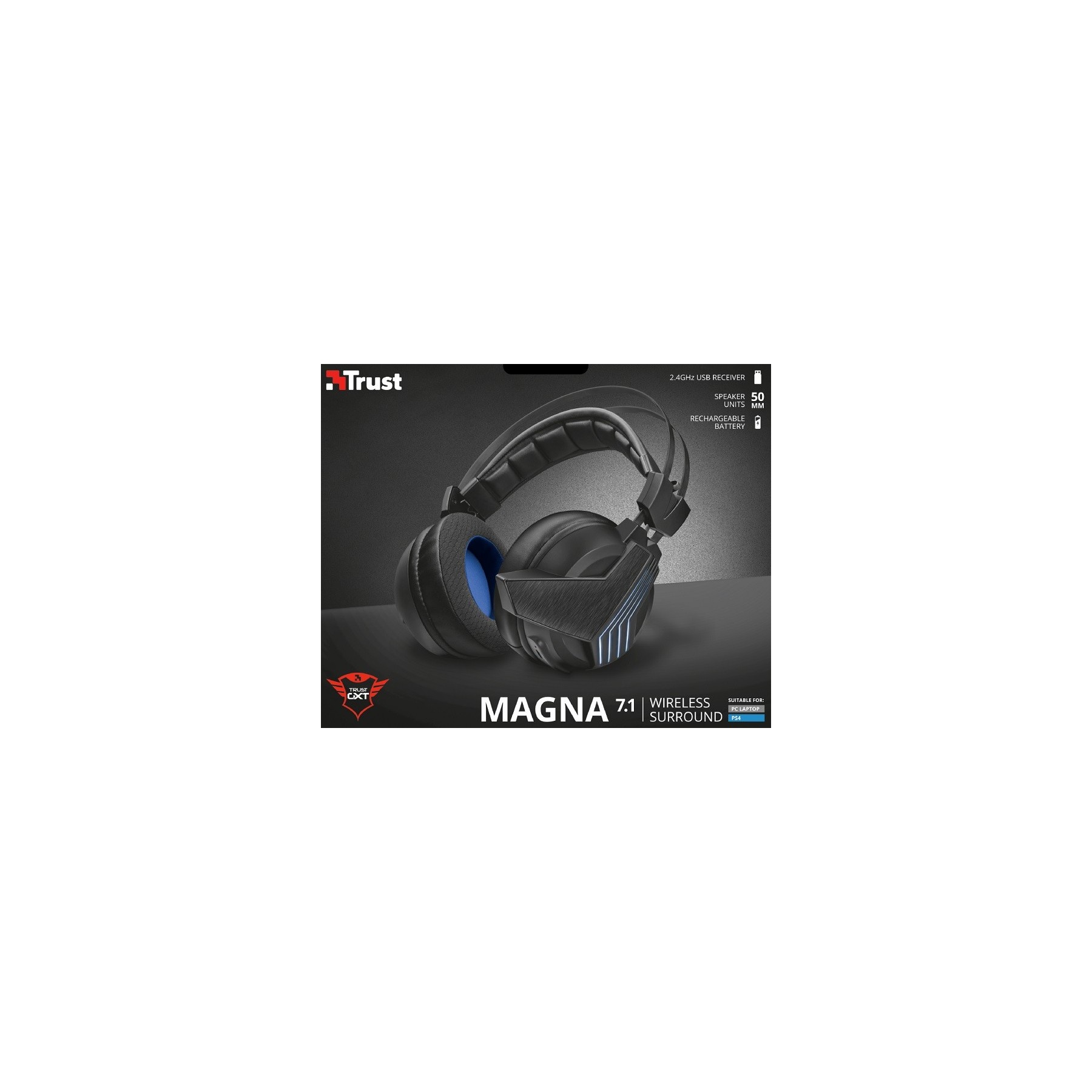TRUST MAGNA WIRELESS 7.1 SURROUND GAMING HEADSET GXT 393(PS4/PCD)