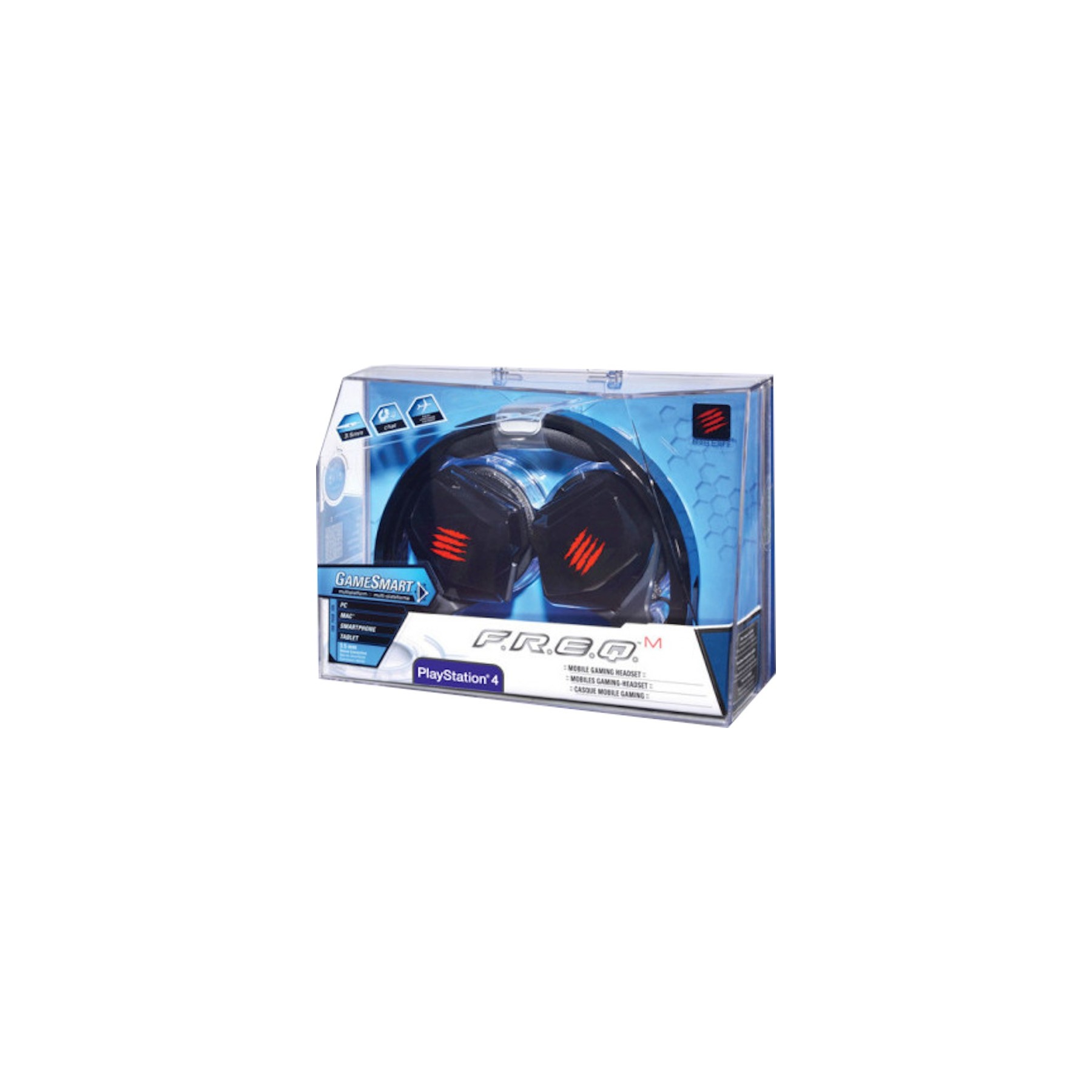 MAD CATZ F.R.E.Q MOBILE GAMING HEADSET NEGRO BRILLANTE (PS4/PC/MAC/MOB)