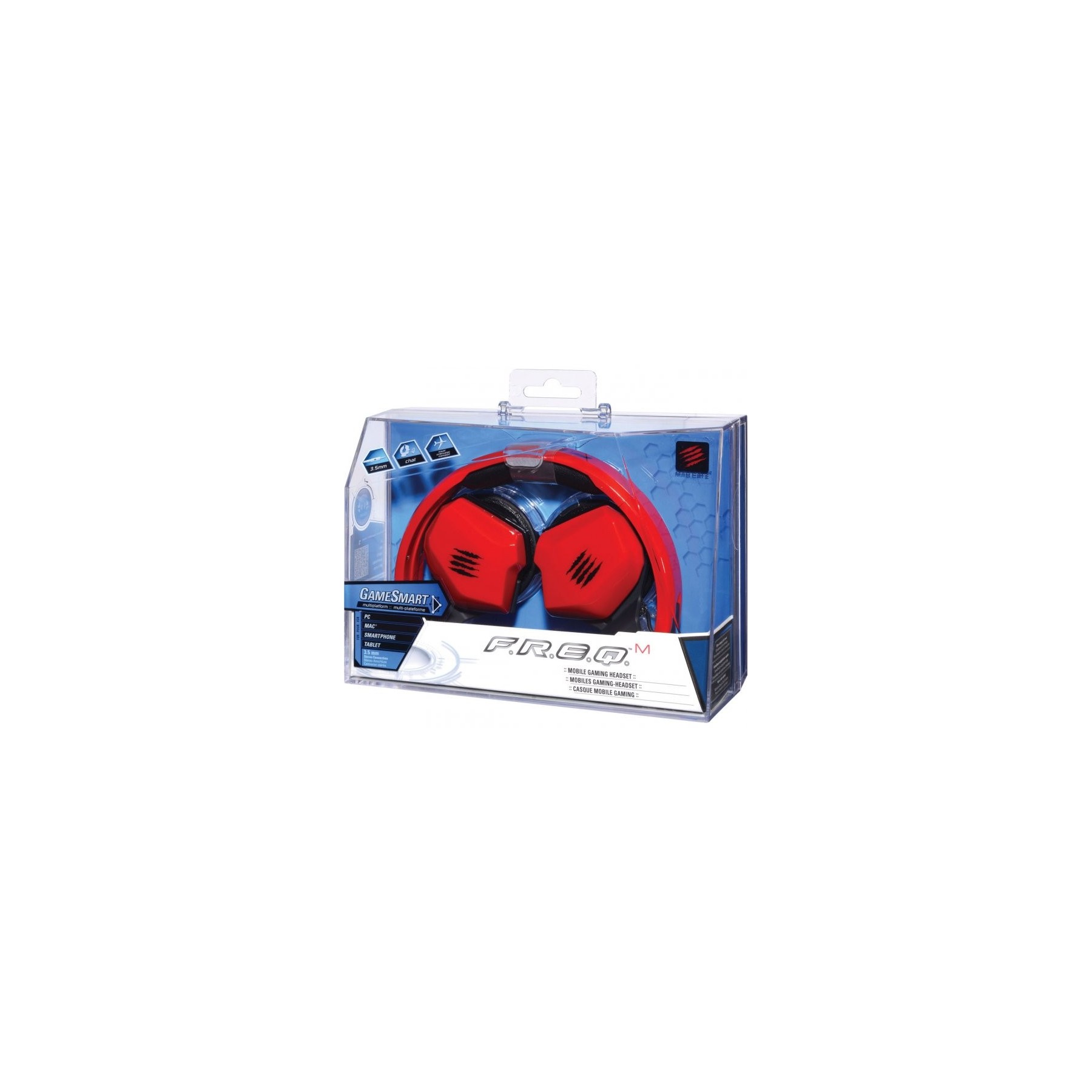 MAD CATZ F.R.E.Q MOBILE GAMING HEADSET ROJO (PS4/PC/MAC/MOB)