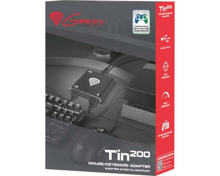GENESIS TIN 200 MOUSE/KEYBOARD ADAPTER (PS4/PS3/XBONE/SWITCH)