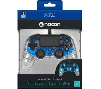 NACON WIRED ILLUMINATED COMPACT CONTROLLER BLUE  OFICIAL