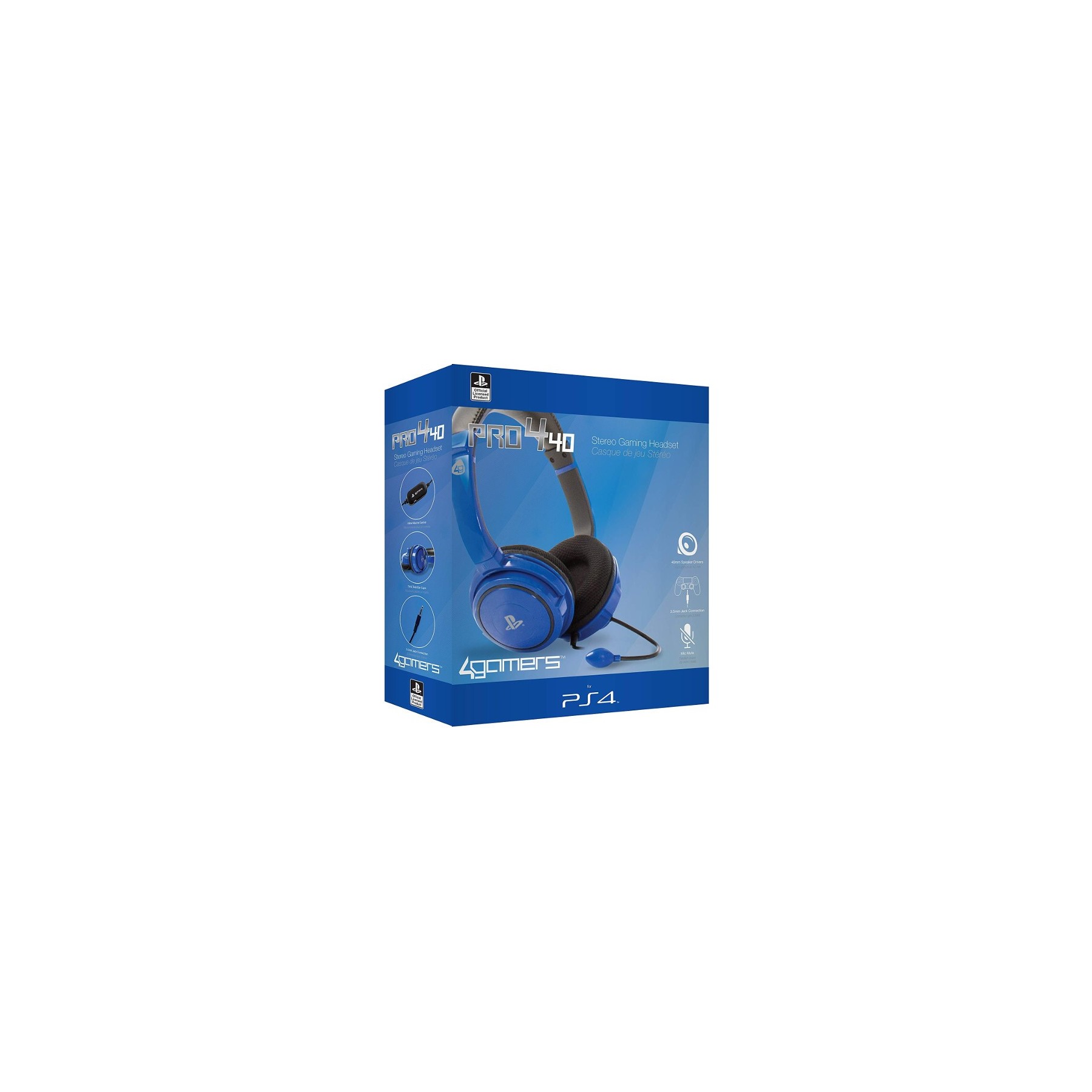 4 GAMERS STEREO GAMING HEADSET AZUL PRO4-40 AZUL (OFICIAL)