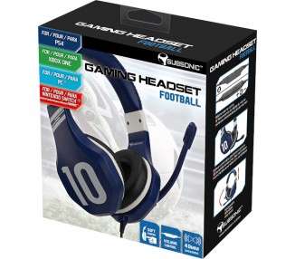 SUBSONIC GAMING HEADSET FOOTBALL BLUE  (AZUL) (PS4/XBOX/SWITCH/PC)