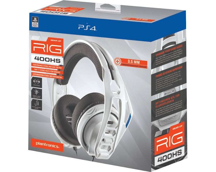 PLANTRONICS GAMING HEADSET RIG 400 HS WHITE (BLANCO) OFFICIAL