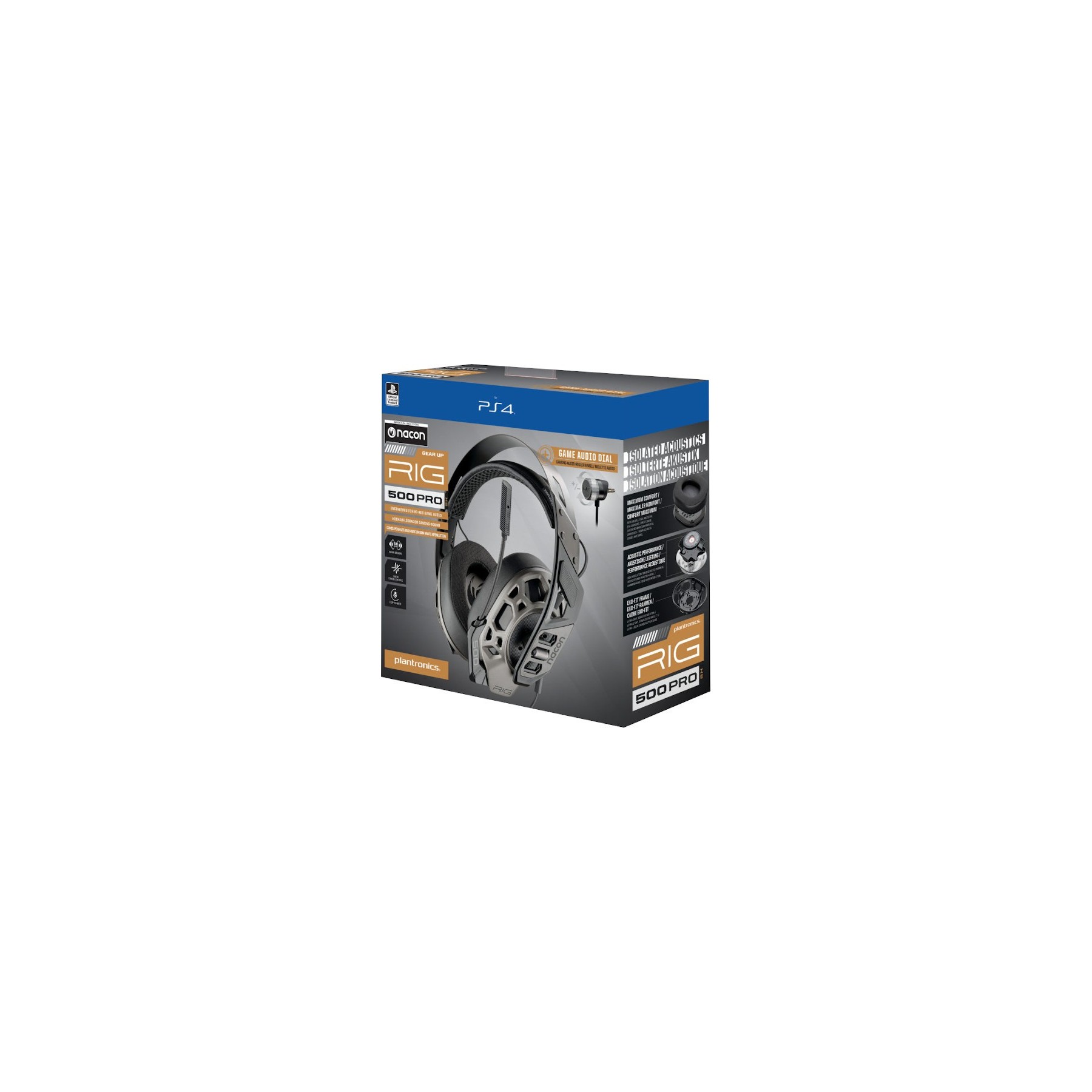 PLANTRONICS GAMING HEADSET  RIG 500 PRO SH BLACK (NEGRO) OFFICIAL