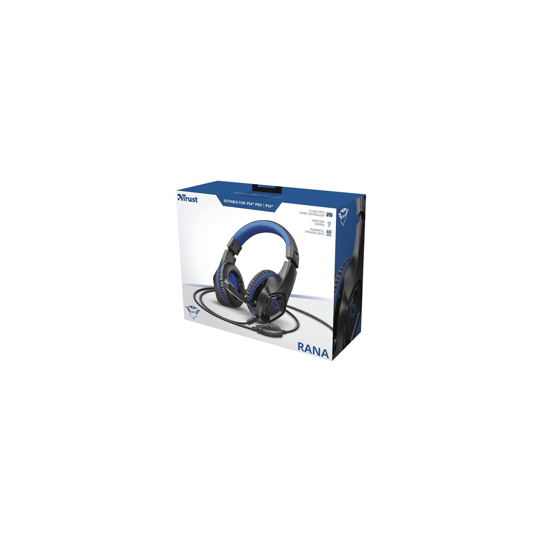 TRUST RANA GAMING HEADSET BLACK/BLUE GXT404B (PS4/PC)