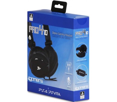 4GAMERS STEREO GAMING HEADSET PRO4-10 NEGRO (OFICIAL)