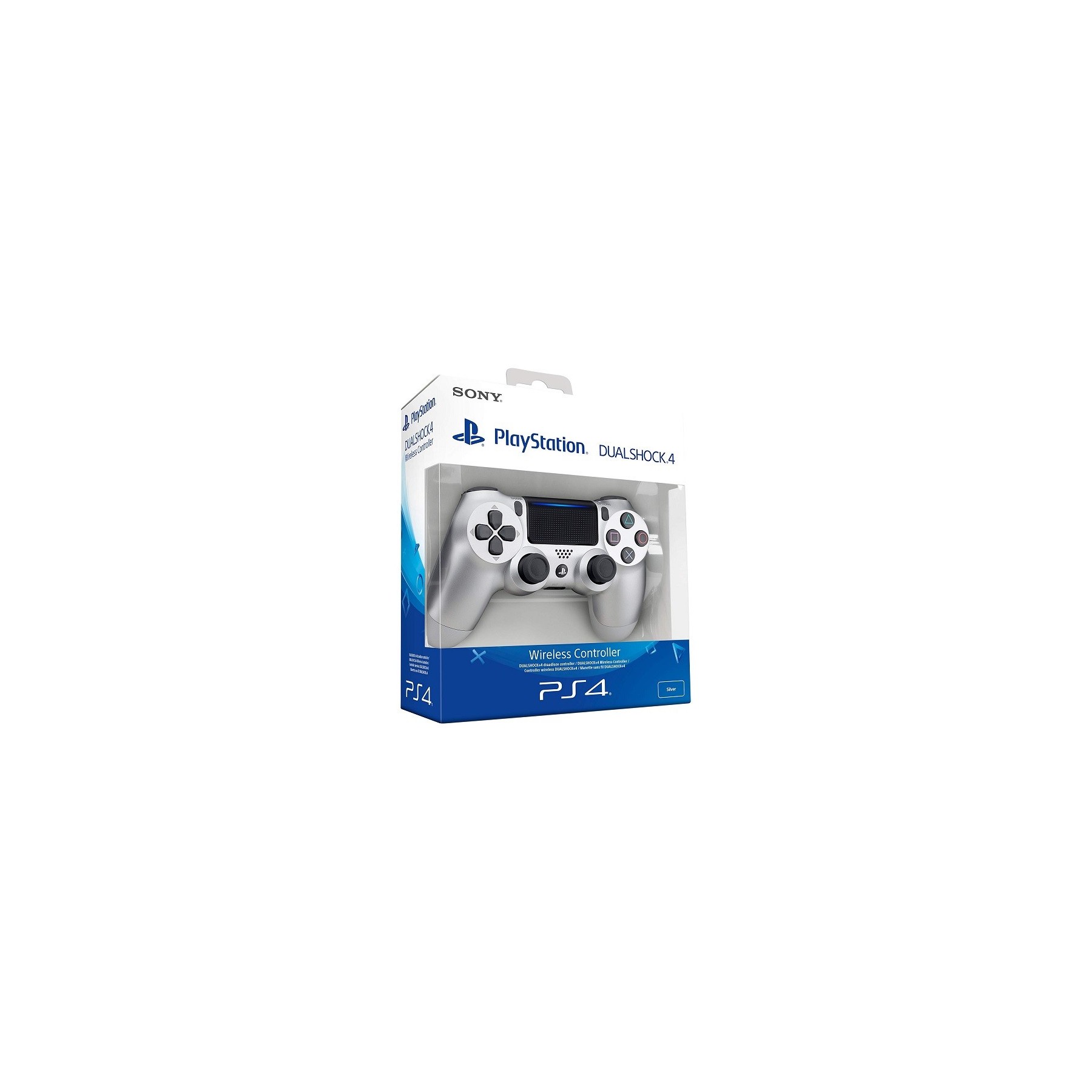 DUAL SHOCK 4 WIRELESS PLATA (SILVER) VERSION 2