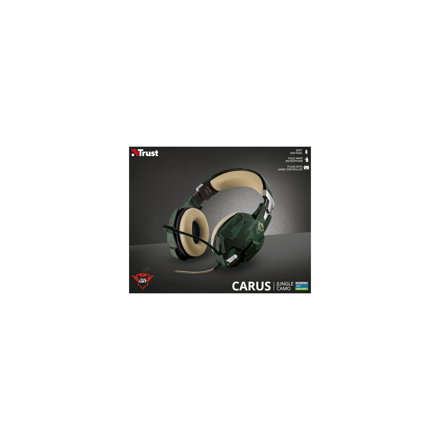 TRUST CARUS GAMING HEADSET JUNGLE CAMO GXT 322C (PS4/XBOX ONE/PC)