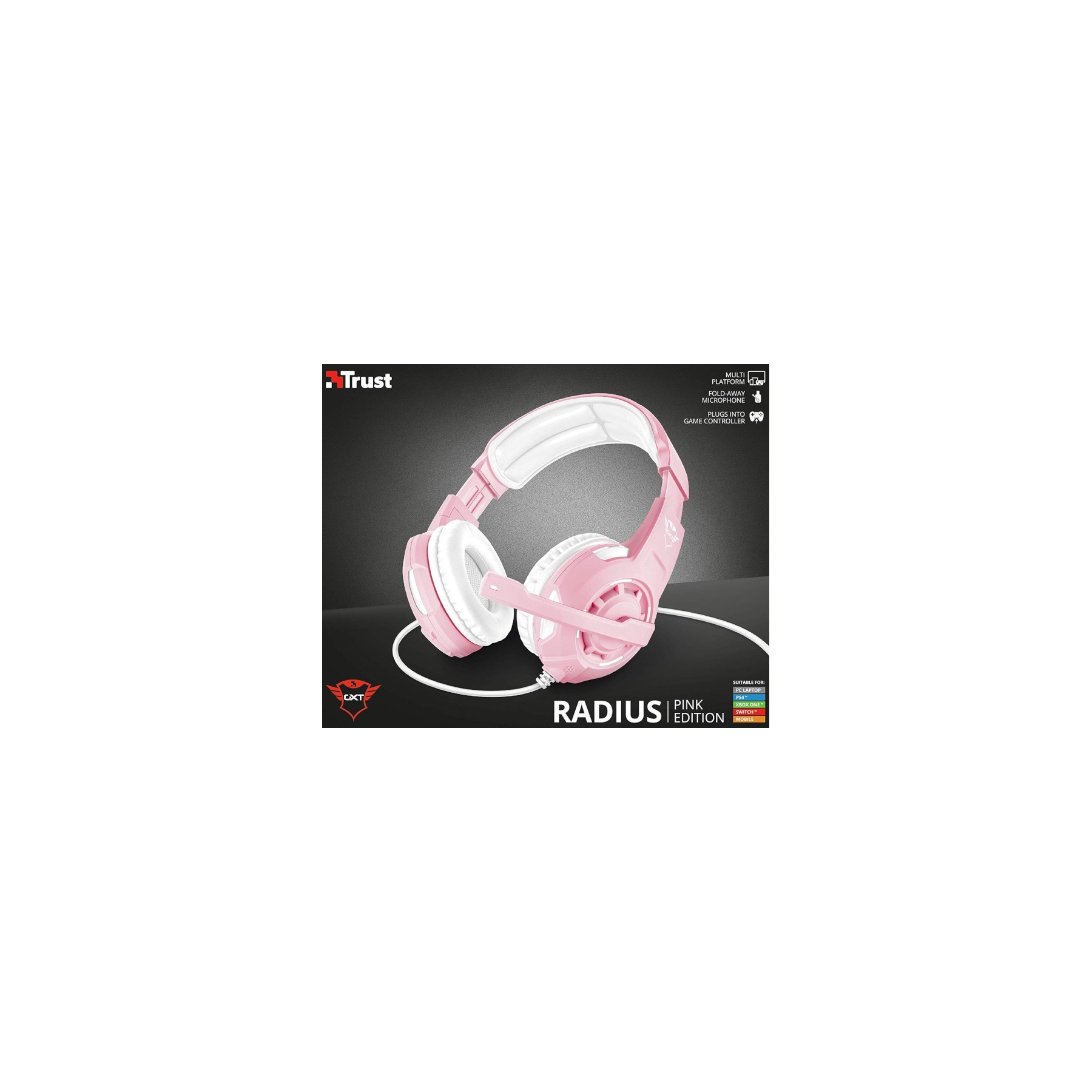 TRUST RADIUS GAMING HEADSET PINK GXT 310P (PS4/SWITCH/XBOX ONE/PC)