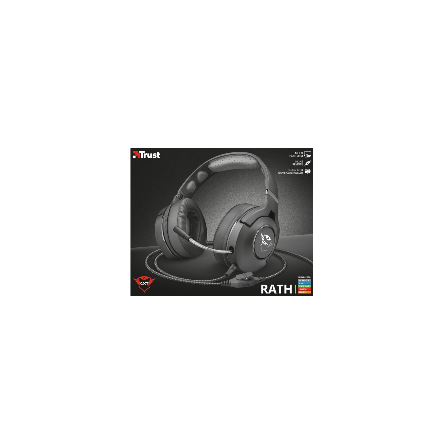 TRUST RATH GAMING HEADSET BLACK GXT 420  (PS4/SWITCH/XBOX ONE/PC)