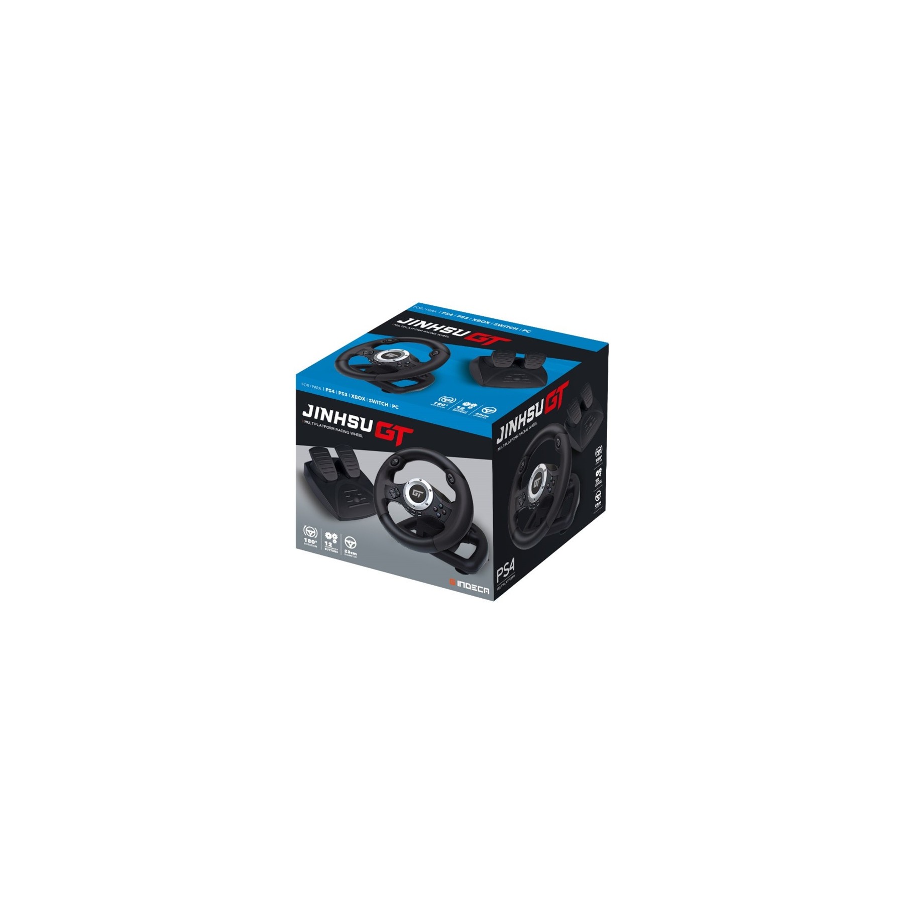 INDECA RACING WHEEL JINSHU GT (PS3/XBOX/SWITCH/PC)