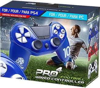 PRO 4 FOOTBALL WIRED CONTROLLER AZUL (BLUE) (PS4/PS3/PC)