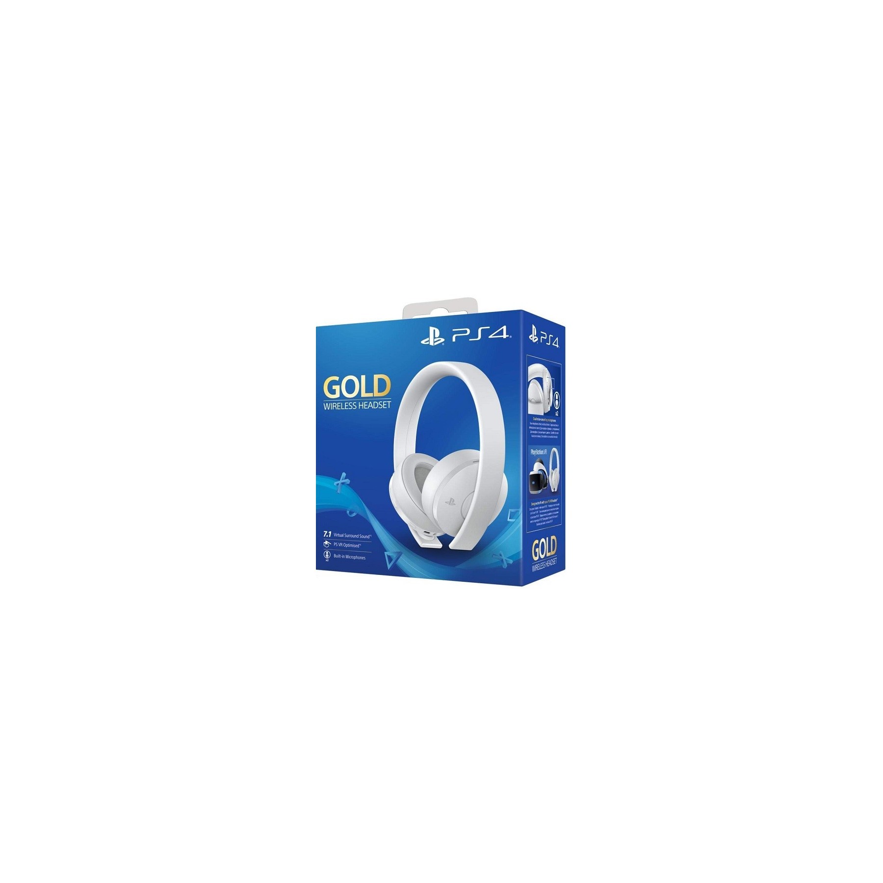 WIRELESS HEADSET 7.1 GOLD EDICION WHITE (SONY) PS4/PS3/PSVITA