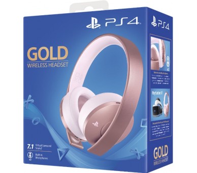 WIRELESS HEADSET 7.1 GOLD EDICION ROSA (SONY) PS4/PS3/PSVITA