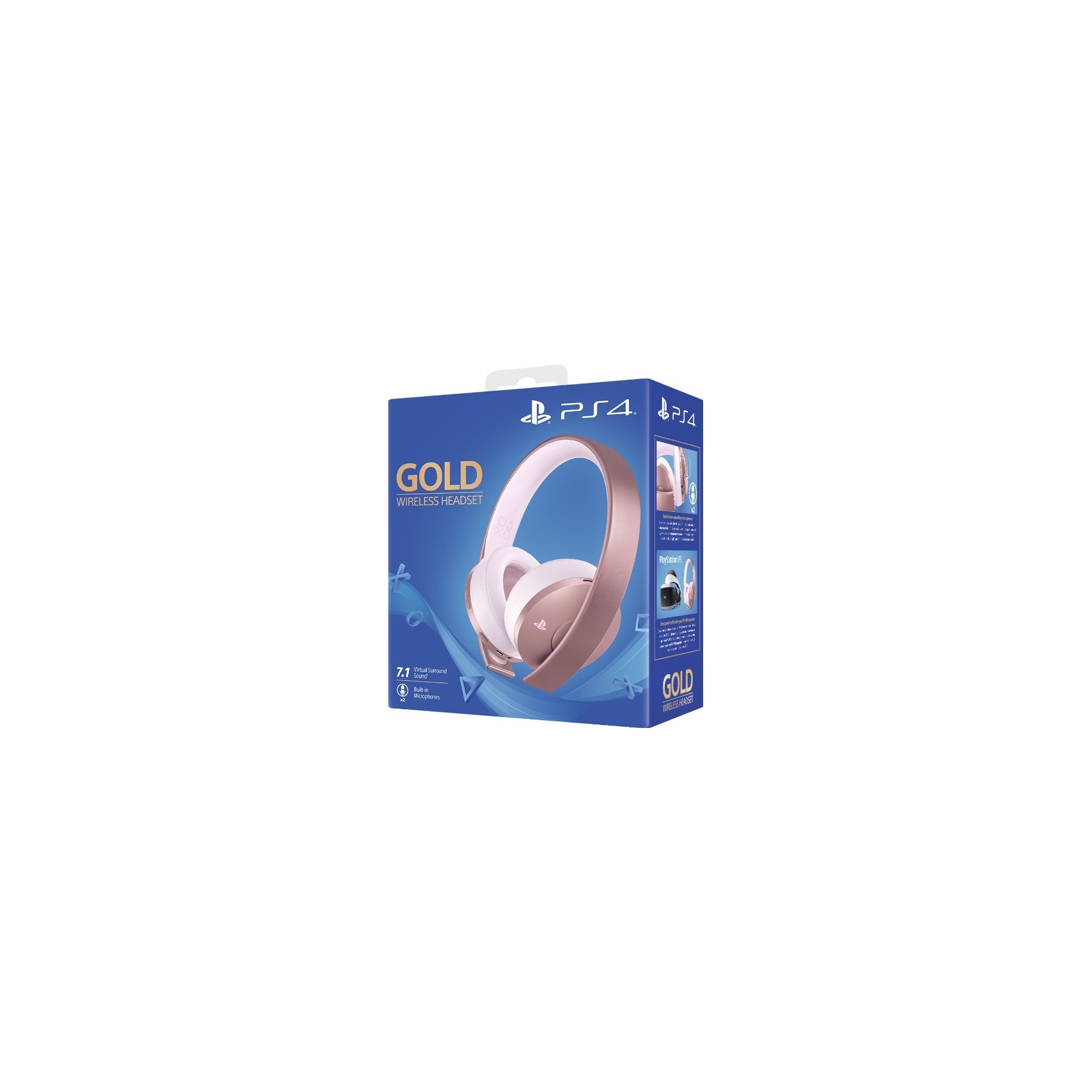 WIRELESS HEADSET 7.1 GOLD EDICION ROSA (SONY) PS4/PS3/PSVITA