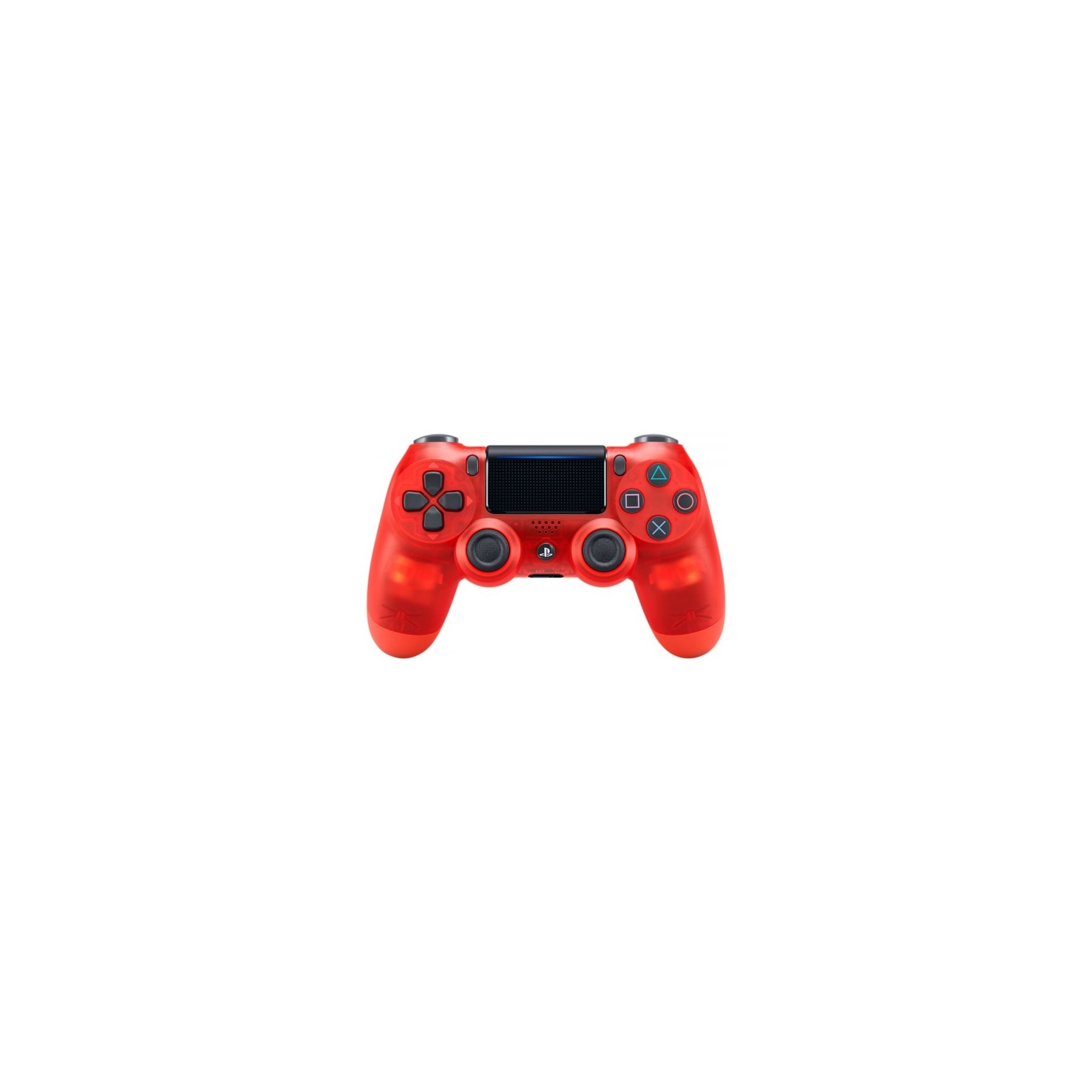 DUAL SHOCK 4 WIRELESS TRANSPARENTE  RED CRYSTAL (ROJO)