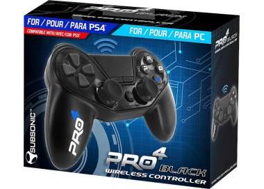 SUBSONIC WIRELESS CONTROLLER PRO4 BLACK (PS4/PS3/PC)