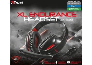 TRUST XL ENDURANCE HEADSET GXT 330 BLACK (PS4/PC/ONE)