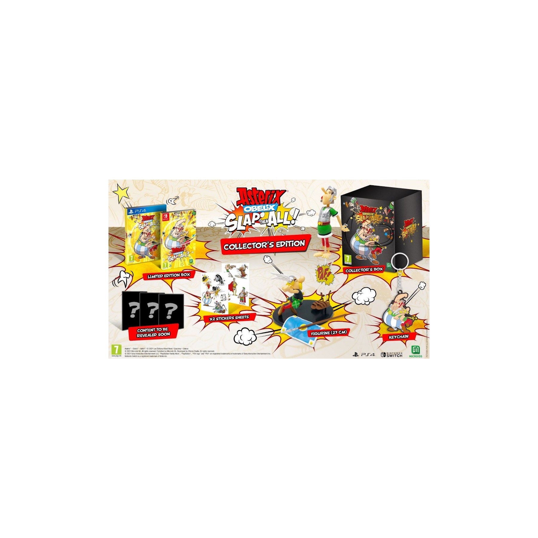 ASTERIX & OBELIX SLAP THEM ALL COLLECTOR EDITION (1 FIGURA/1 LLAVERO/3 LITOGRAFIAS/2 PEGATINAS)