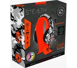 STEALTH ORANGE COMMANDER GAMING HEADSET (PS5/PS4/XBONE/XBX/SWITCH/PC)