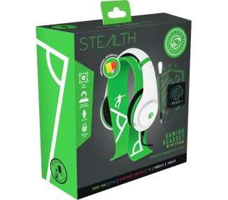STEALTH GAMING HEADSET GREEN & WHITE REFEREE EDITION (PS5/PS4/XBX/XBONE/SWITCH/PC/MOBILE)