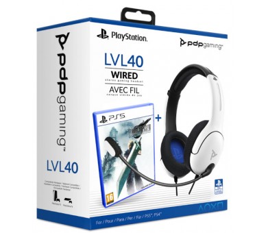 PDP LVL 40 WIRED STEREO GAMING HEADSET WHITE (BLANCO) + FF VII