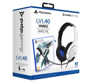 PDP LVL 40 WIRED STEREO GAMING HEADSET WHITE (BLANCO) + FF VII