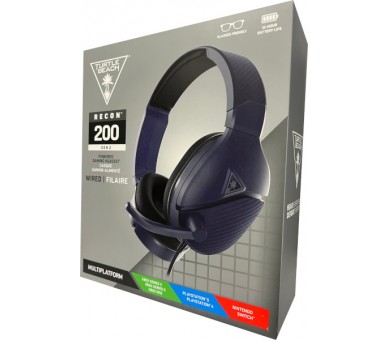 TURTLE BEACH WIRED GAMING HEADSET RECON 200 GEN 2 BLUE (AZUL) (PS4/XBOX SERIES/XBOX ONE/SWITCH)