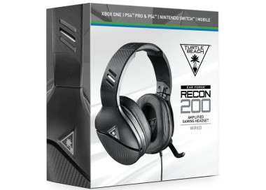 TURTLE BEACH WIRED GAMING HEADSET RECON 200 BLACK (NEGRO)(PS5/PS4/XBO/SWITCH/MOVIL)