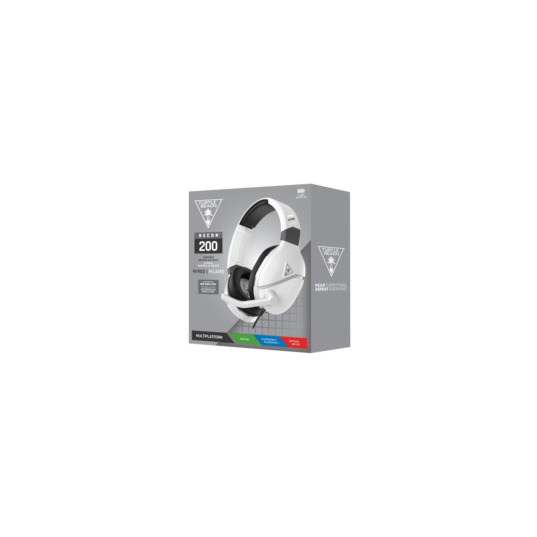TURTLE BEACH WIRED GAMING HEADSET RECON 200 WHITE (BLANCO) (PS5/PS4/XBOX/SWITCH)