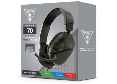 TURTLE BEACH RECON 70 WIRED GAMING HEADSET GREEN CAMO (PS5/PS4/XBONE/SWITCH/PC/MAC)