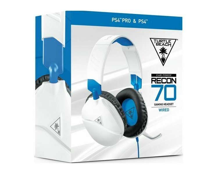 TURTLE BEACH WIRED GAMING HEADSET RECON 70 WHITE (BLANCO) (PS5/PS4)