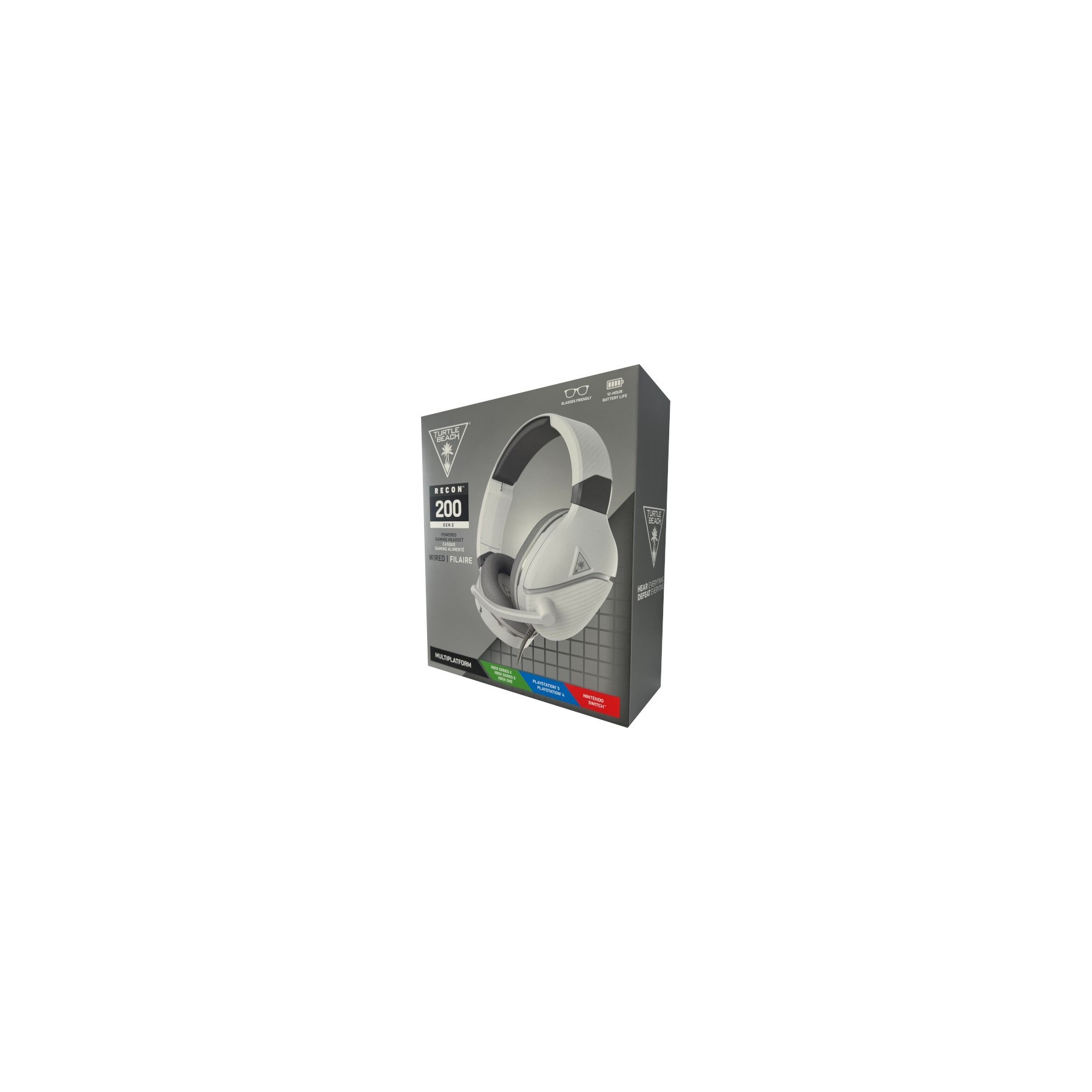 TURTLE BEACH WIRED GAMING HEADSET RECON 200 GEN 2 WHITE (BLANCO) (PS4/XBOX S/XBOX ONE/SWITCH)