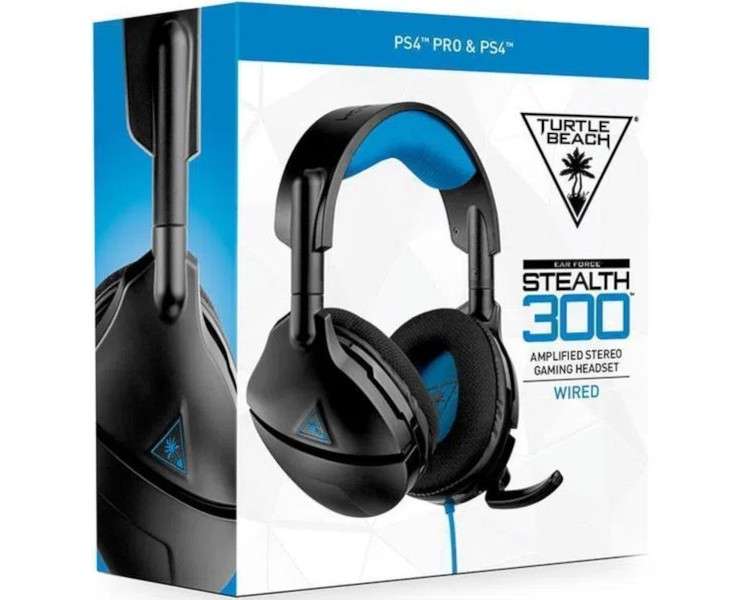 TURTLE BEACH WIRED GAMING HEADSET STEALTH 300 BLACK (NEGRO) (PS5/PS4)