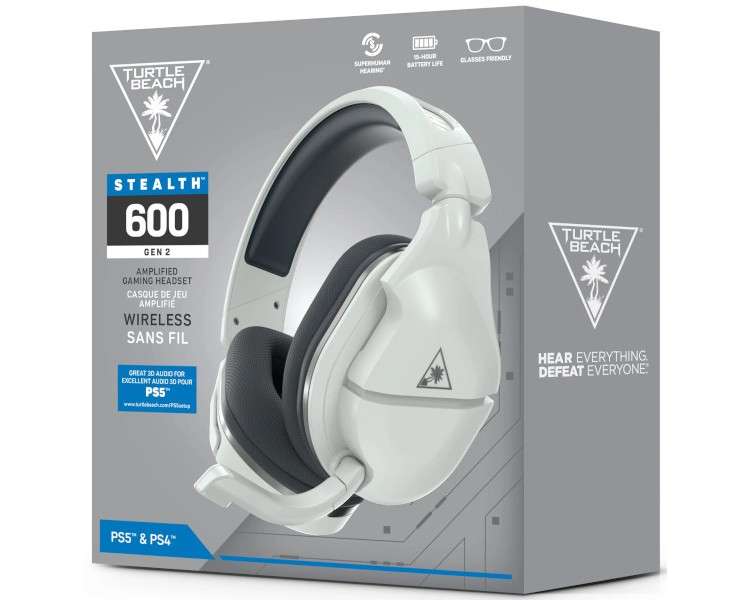 TURTLE BEACH WIRELLESS GAMING HEADSET STEALTH 600 GEN2 WHITE (BLANCO) (PS5/PS4)