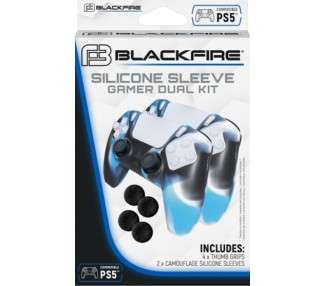 BLACKFIRE SILICONE SLEEVE GAMER DUAL KIT  (4 GRIPS + 2 SILICONE SLEEVES)