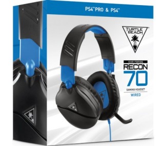 TURTLE BEACH WIRED GAMING HEADSET RECON 70 BLACK (NEGRO) (PS5/PS4)