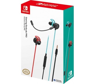 HORI GAMING EARBUDS PRO AZUL/ROJO NEON