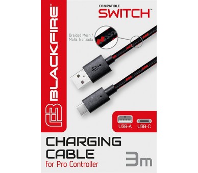 BLACKFIRE CHARGING CABLE PARA MANDO PRO CONTROLLER (OLED)