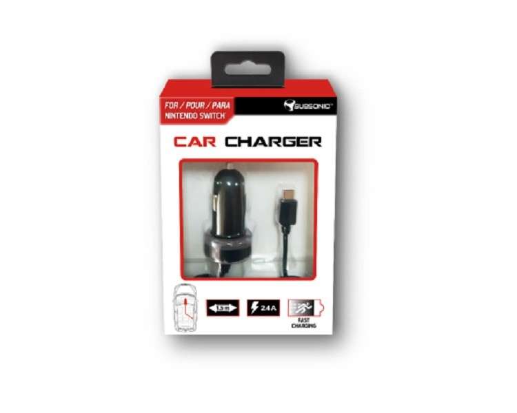 SUBSONIC CAR CHARGER (1,5 METROS) (SWITCH/SWITCH LITE)