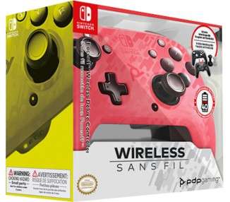 PDP FACEOFF WIRELESS DELUXE CONTROLLER SANS FIL  PINK (ROSA)