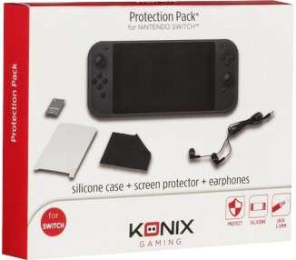 KONIX PROTECTION PACK (SILICON CASE+SCREEN PROTECTOR+EARPHONES)