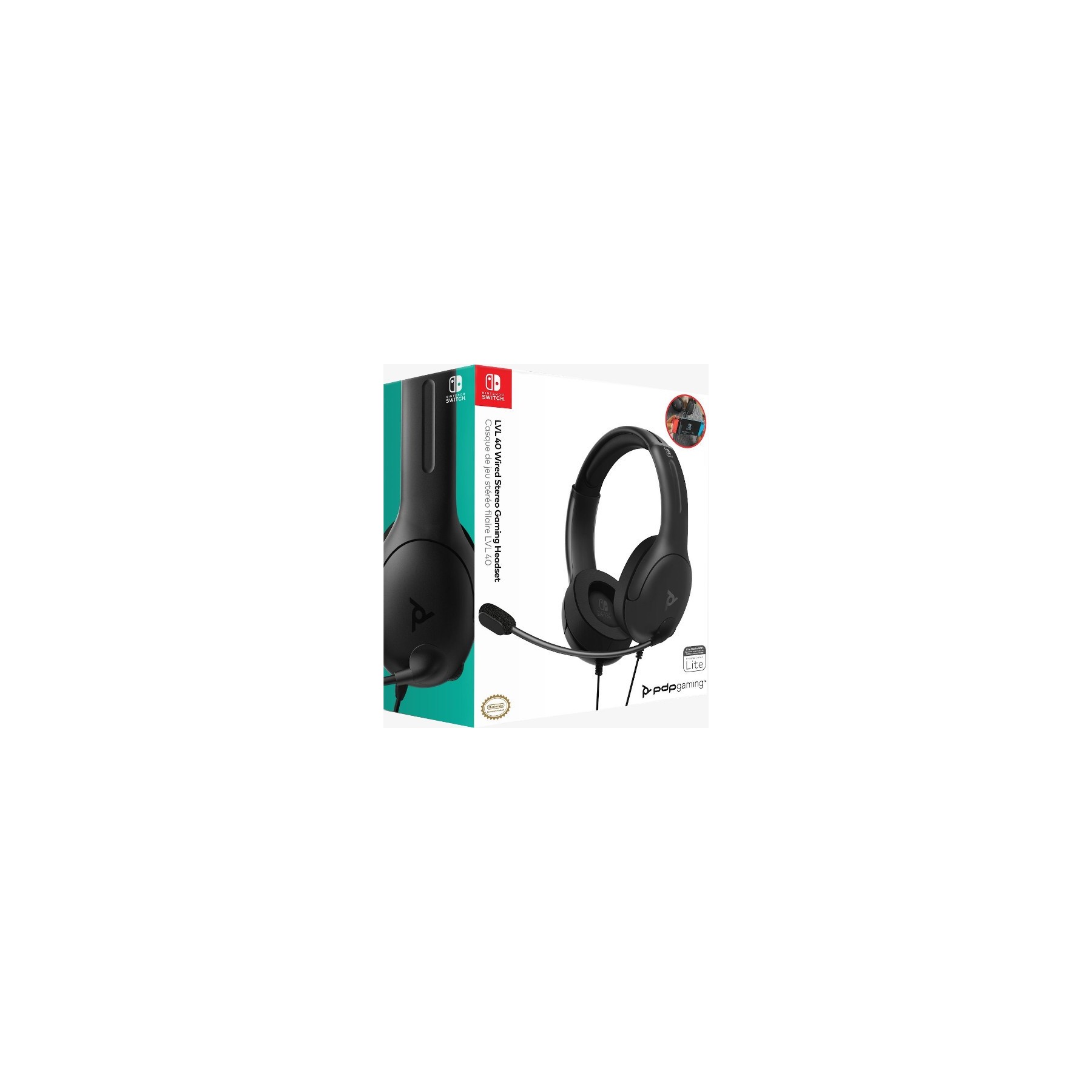 PDP LVL 40 WIRED STEREO GAMING HEADSET BLACK (NEGRO)