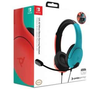 PDP LVL 40 WIRED STEREO GAMING HEADSET BLUE/ RED (AZUL/ROJO) (SWITCH/LITE)