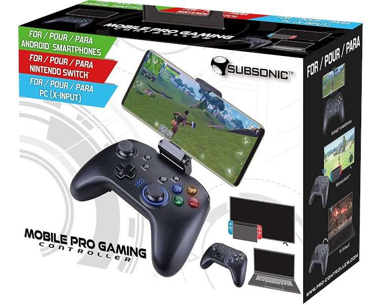 SUBSONIC MOBILE PRO GAMING CONTROLLER (SWITCH/PC)